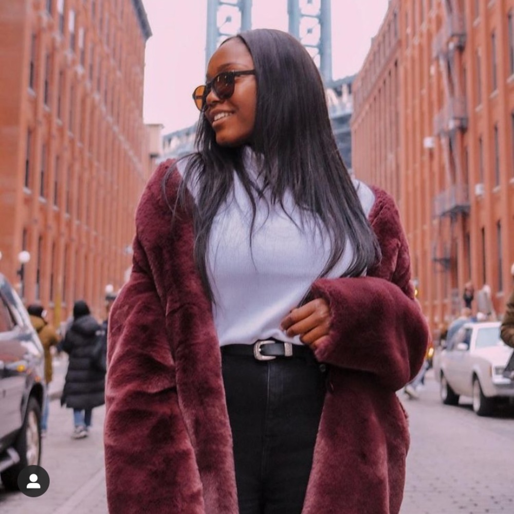 Abercrombie & Fitch Faux Fur Luxe Coat